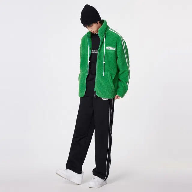 美特斯邦威 时尚潮酷立领拼接短款棉服 男款