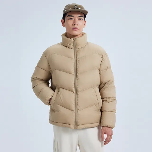 美特斯邦威 立领百搭合体舒适保暖羽绒服 男女同款
