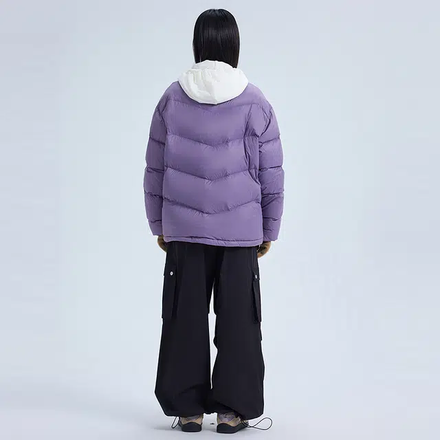 美特斯邦威 立领百搭合体舒适保暖羽绒服 男女同款