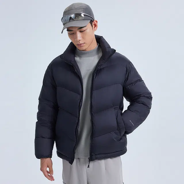 美特斯邦威 立领百搭合体舒适保暖羽绒服 男女同款