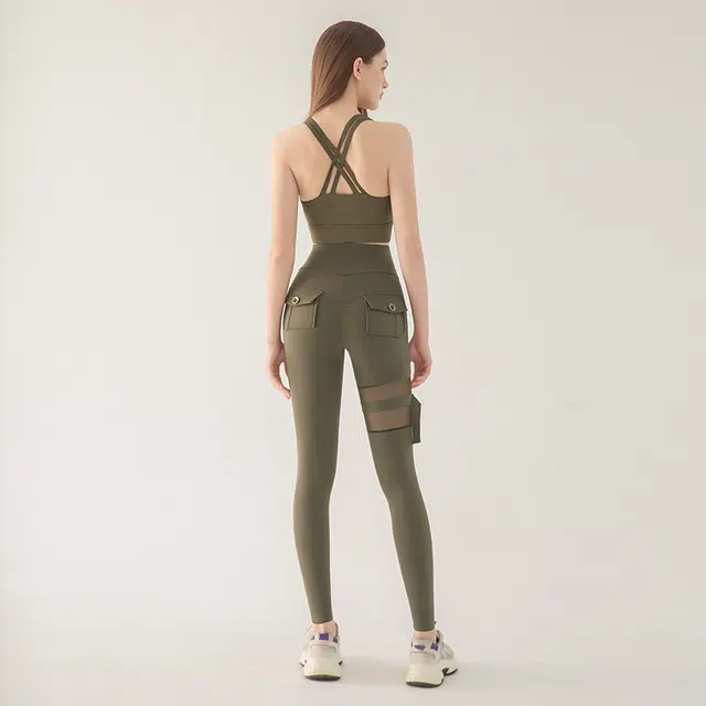 岚纹 紧身训练翘臀弹力修身运动长裤 女款