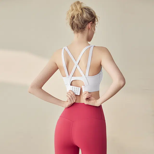 岚纹 一体式美背防震运动内衣 女款