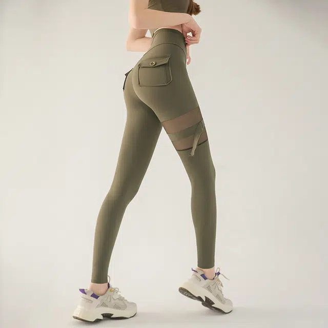 岚纹 紧身训练翘臀弹力修身运动长裤 女款