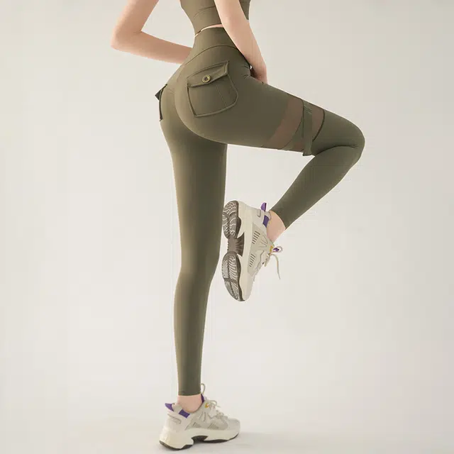 岚纹 紧身训练翘臀弹力修身运动长裤 女款