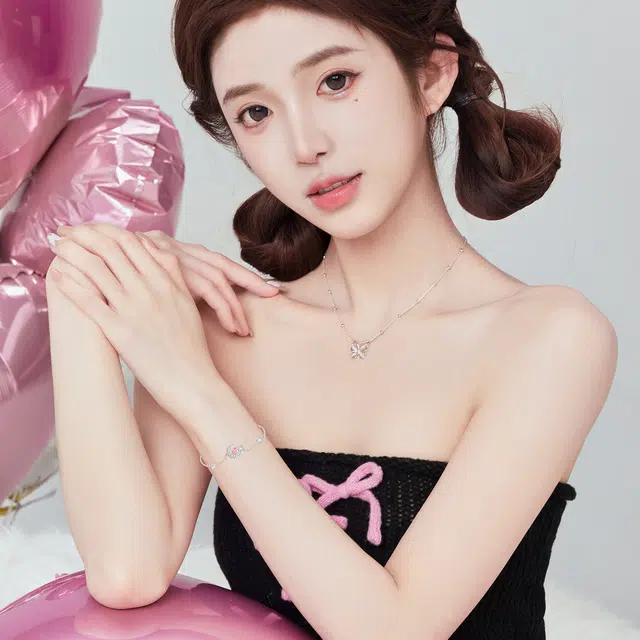 零误差 心动魔法 可发光韩版轻奢浪漫小众设计 百搭甜美配饰 足银 手链 女款