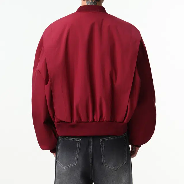 素杭 设计感拉链立领开衫外套潮流中性风宽松纯色简约短款日常休闲基础百搭夹克 男女同款