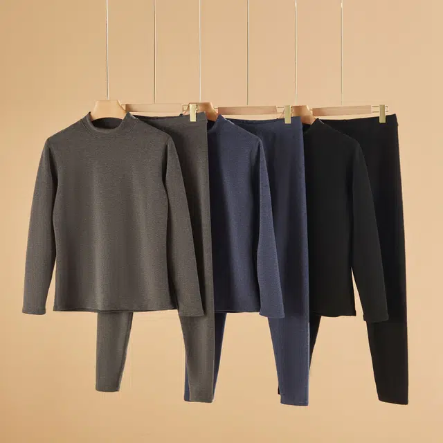 英莱仕 舒适通用贴身时尚轻便防寒抗菌保暖套装 男款