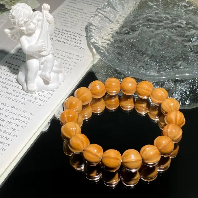 翠仕 国潮时尚 鲨鱼鳍 水逆退散平步青云蒸蒸日上 #好运 精工手作 猴头核桃 手串 男女同款情侣款