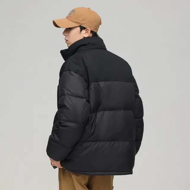 JEANSWEST Patchwork Puffer Jacket