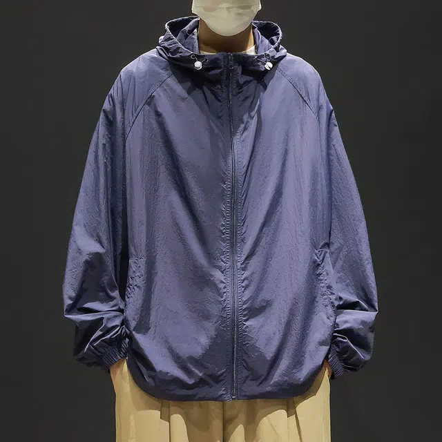 顶峰保罗 无性别主义冰丝防紫外线连帽夹克外套轻薄透气皮肤衣户外运动登山钓鱼防晒服 男女同款