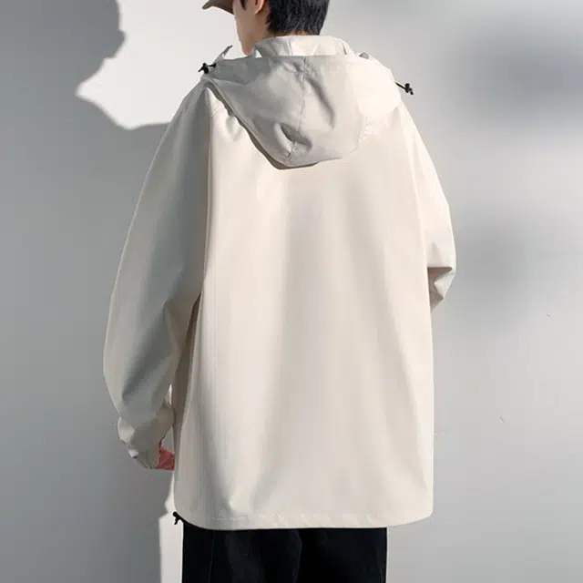 顶峰保罗 户外机能风登山服软壳骑行徒步通勤运动连帽长袖休闲防风外套无性别主义山系宽松大码工装上衣简约百搭痞帅潮牌夹克 男女同款