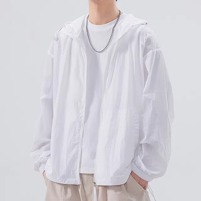 顶峰保罗 纯色户外登山钓鱼运动休闲外套设计感防晒服 男女同款