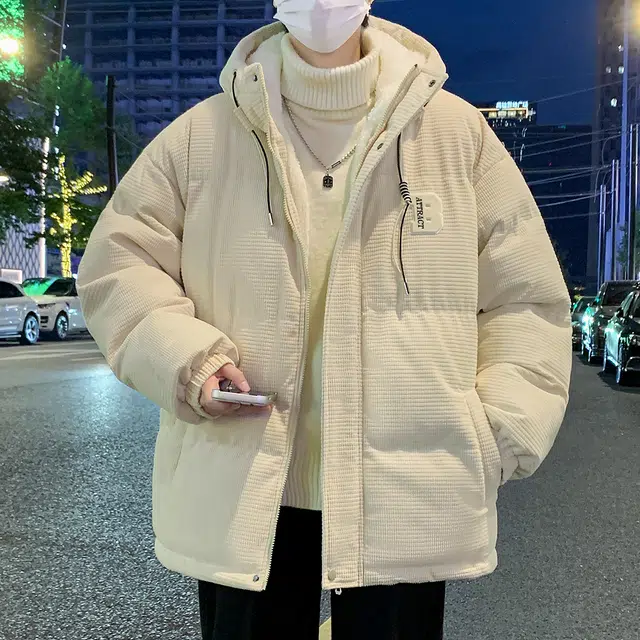 顶峰保罗 重磅羊羔绒休闲工装连帽潮牌棉衣无性别主义宽松百搭加绒加厚外套大码保暖厚实时尚长袖棉服 男女同款