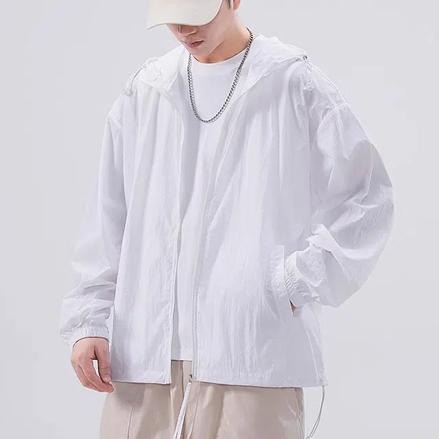 顶峰保罗 纯色户外登山钓鱼运动休闲外套设计感防晒服 男女同款