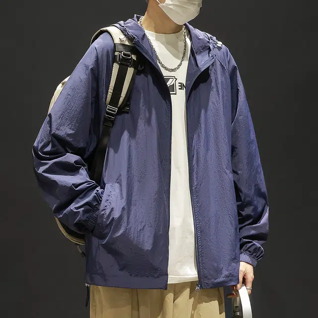 顶峰保罗 无性别主义冰丝防紫外线连帽夹克外套轻薄透气皮肤衣户外运动登山钓鱼防晒服 男女同款