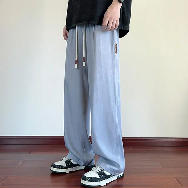 顶峰保罗 无性别主义美式高街潮牌水洗做旧薄款直筒垂感潮牌宽松休闲时尚百搭设计感牛仔裤 男女同款