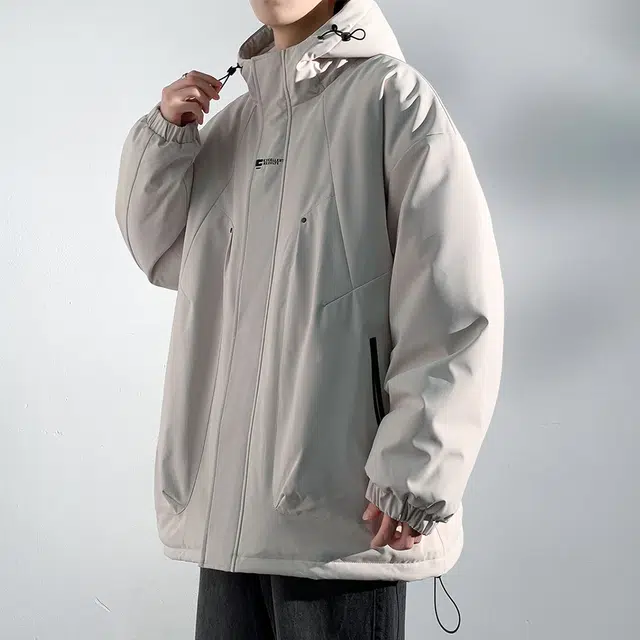 顶峰保罗 山系户外机能运动登山连帽工装长袖棉衣无性别主义潮牌休闲直筒上衣加厚多口袋宽松百搭舒适保暖耐磨棉服 男女同款