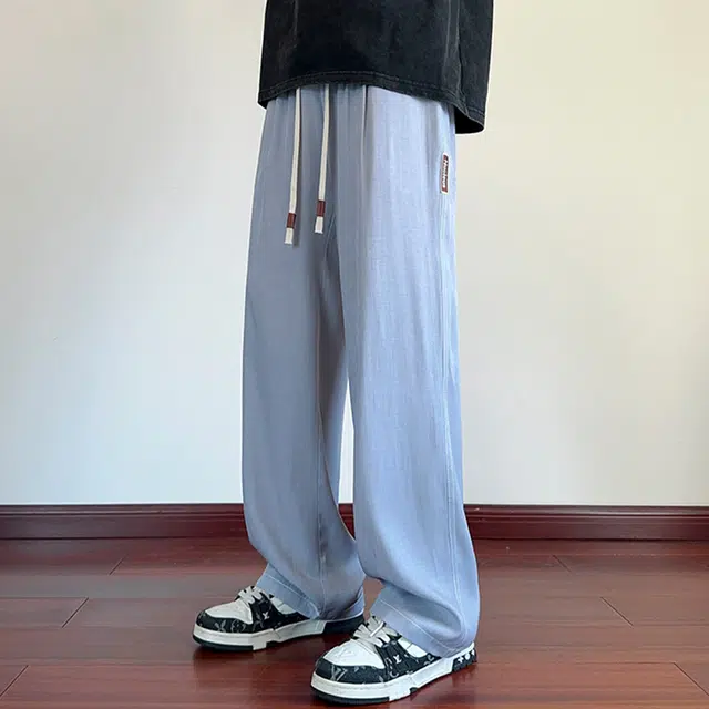 顶峰保罗 无性别主义美式高街潮牌水洗做旧薄款直筒垂感潮牌宽松休闲时尚百搭设计感牛仔裤 男女同款