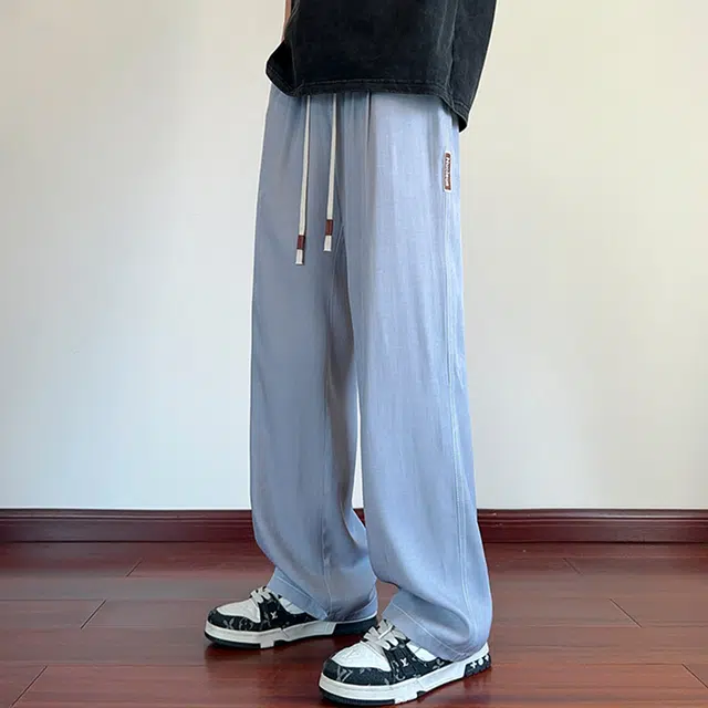 顶峰保罗 无性别主义美式高街潮牌水洗做旧薄款直筒垂感潮牌宽松休闲时尚百搭设计感牛仔裤 男女同款