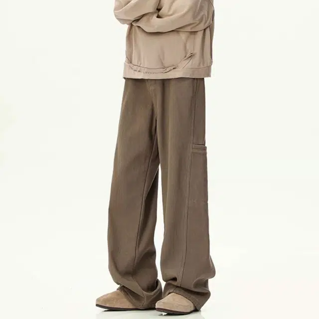 顶峰保罗 宽松直筒休闲垂感百搭潮流复古舒适牛仔裤 男女同款