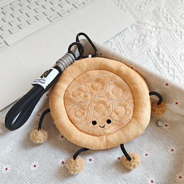 玄唐 新疆文创周边馕小宝仿真食物玩偶挂饰包包 聚酯纤维 挂件 男女同款情侣款