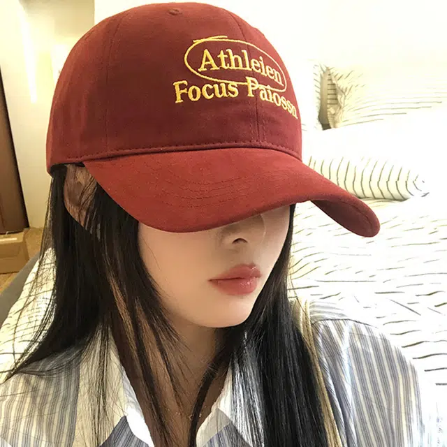 玄唐 韩版简约字母刺绣软顶春夏季高级感大檐时尚百搭大头围显脸小 棉 鸭舌帽 男女同款情侣款