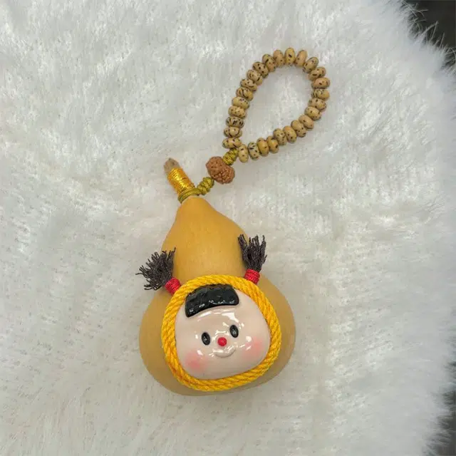玄唐 可爱文玩雕刻萌娃卡通手机链盘玩饰品包包吊坠#好运 葫芦 挂件 男女同款情侣款
