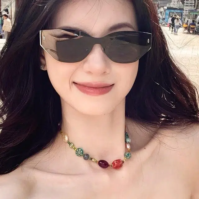 玄唐 新中式民族风彩色多巴胺星星小众高级感 陶瓷 项链 女款