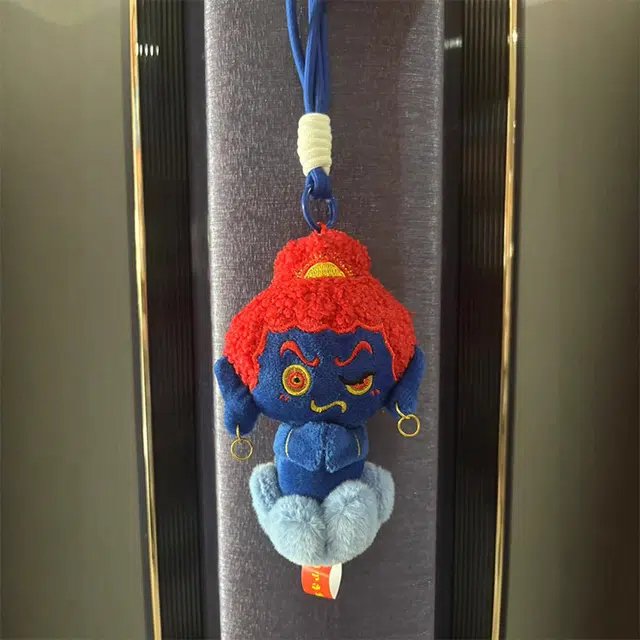 玄唐 小伴莲花小佛观音公仔不动明王大黑天#好运 布绒 挂件 男女同款情侣款