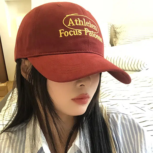 玄唐 韩版简约字母刺绣软顶春夏季高级感大檐时尚百搭大头围显脸小 棉 鸭舌帽 男女同款情侣款