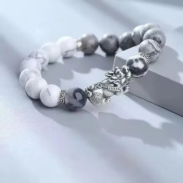 玄唐 貔貅轻奢百搭显大气招财纳福高级感处理 地图石 手串 男女同款情侣款