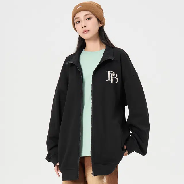 帕丁顿熊 黄金盏花高端万针刺绣休闲潮流百搭美式复古宽松夹克外套 男女同款