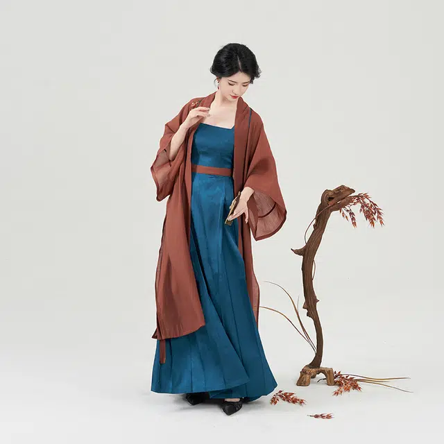 织造司 炽热浪漫飘逸束腰汉服 女