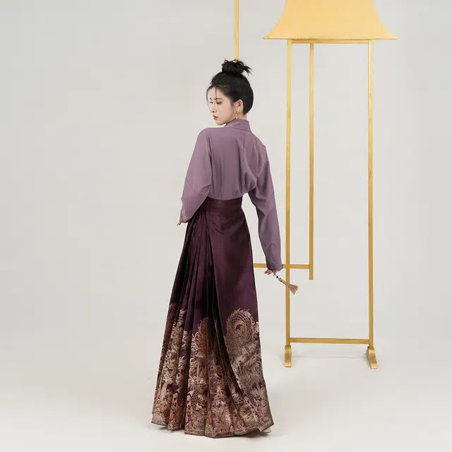 鱼升龙门妆花版织造司原创明制汉服两件套夏季马面裙上衣搭配半裙