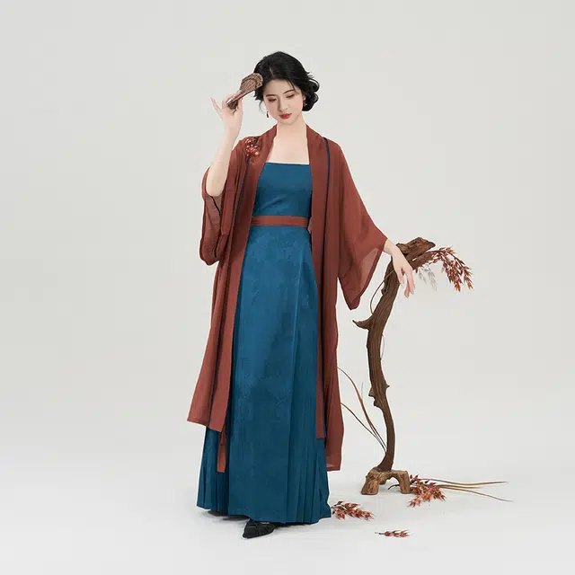 织造司 炽热浪漫飘逸束腰汉服 女