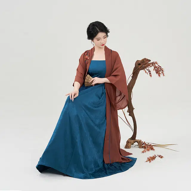 织造司 炽热浪漫飘逸束腰汉服 女
