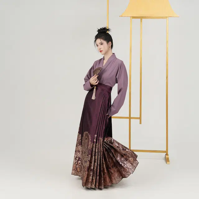 鱼升龙门妆花版织造司原创明制汉服两件套夏季马面裙上衣搭配半裙