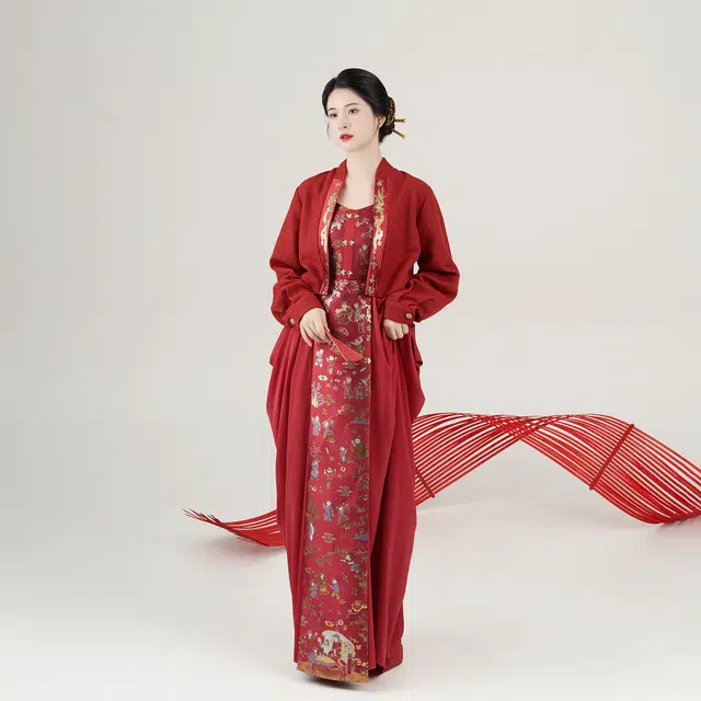 织造司 百禧红色婚服、敬酒服、过年可穿汉服 女款