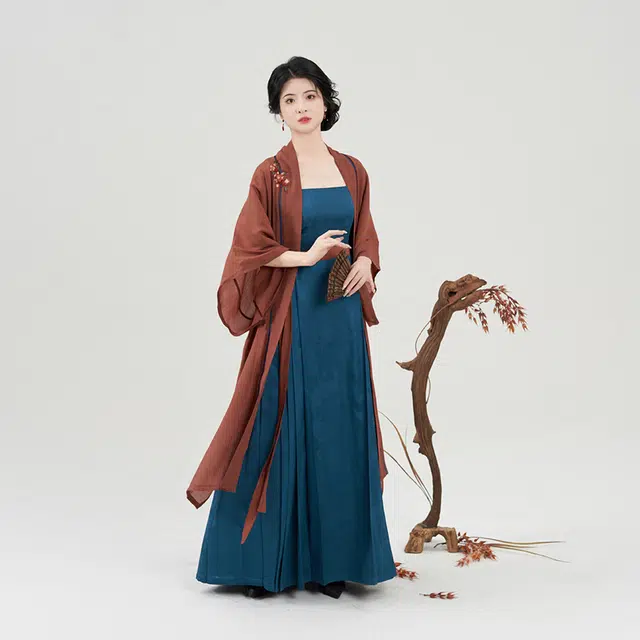 织造司 炽热浪漫飘逸束腰汉服 女
