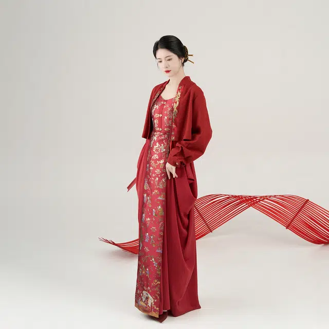 织造司 百禧红色婚服、敬酒服、过年可穿汉服 女款