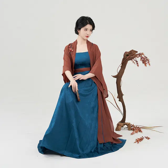 织造司 炽热浪漫飘逸束腰汉服 女