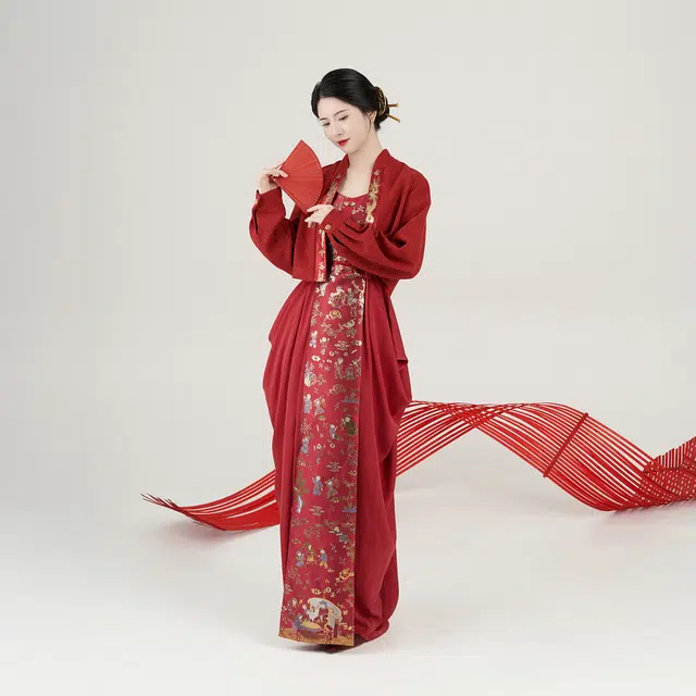 织造司 百禧红色婚服、敬酒服、过年可穿汉服 女款