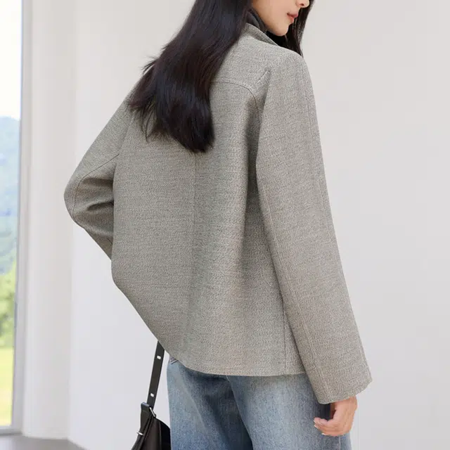 潞优野 简约高级感名媛风松弛感百搭外套秋季款夹克 女款