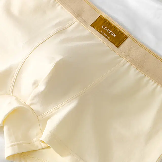 潞优野 高级感纯棉男士男生日系裤头男式短裤裤衩平角内裤 男款