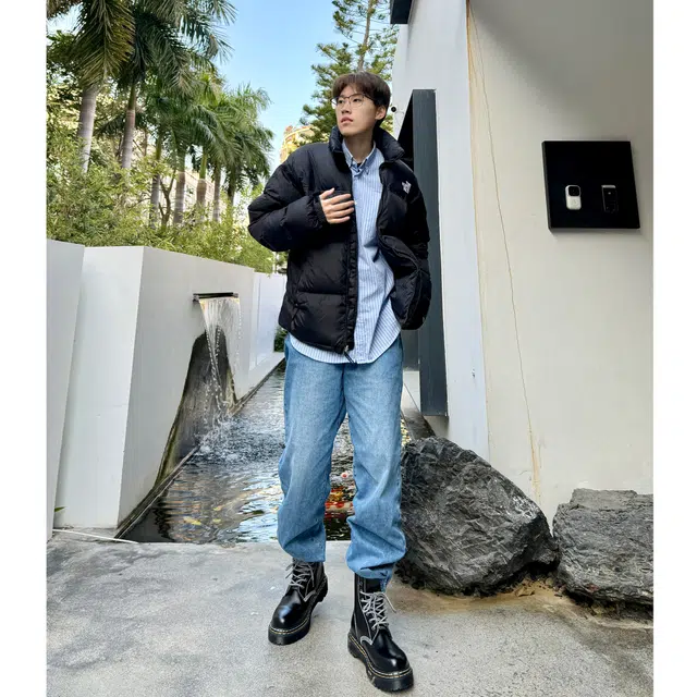 VICKI BROWN Martin Boots Black