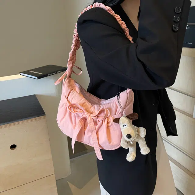 雅鹿 休闲轻便百搭通勤时尚斜挎包 尼龙 单肩包 女款 多色