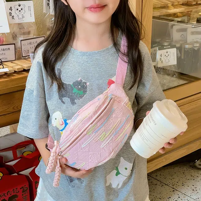 雅鹿 时尚休闲百搭 牛津布 斜挎包 儿童款 粉色/紫色/黄色/蓝色