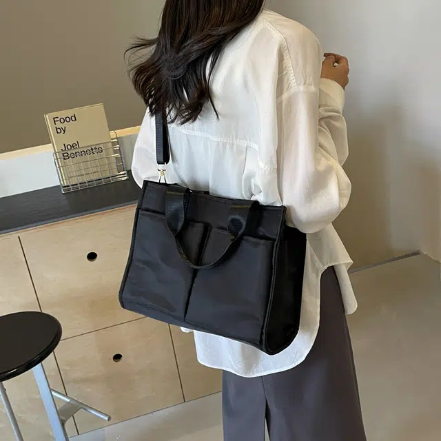 雅鹿 高颜值休闲百搭时尚通勤 牛津布 单肩包 常规 女款 黑色/卡其色/灰色/粉色