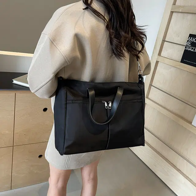 雅鹿 潮流个性百搭 布 手提包 常规 女款 黑色/白色/卡其色/粉色