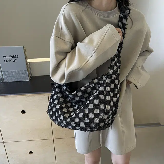 雅鹿 高级感通勤 布 手提单肩包 女款 多色